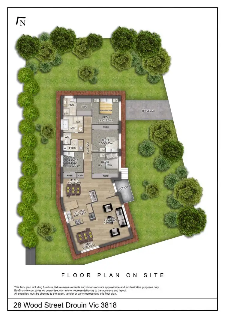 Floorplan of Homely house listing, 2 McDonald Street, Drouin VIC 3818
