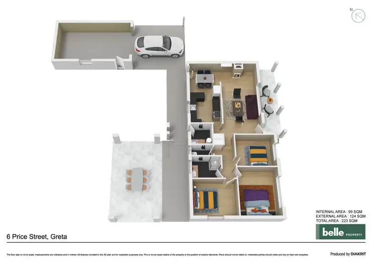 Floorplan of Homely house listing, 6 Price Street, Greta NSW 2334