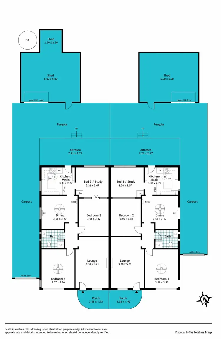 Floorplan of Homely house listing, 105 & 105a Augusta Street, Glenelg East SA 5045