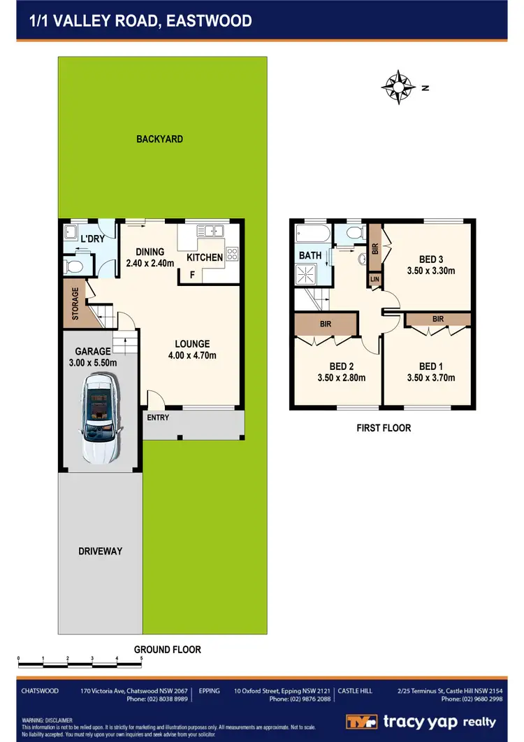 Floorplan of Homely semi-detached listing, 1/1 Valley Road, Eastwood NSW 2122