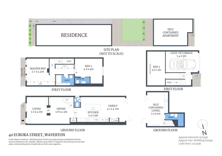 Floorplan of Homely house listing, 40 Euroka Street, Waverton NSW 2060