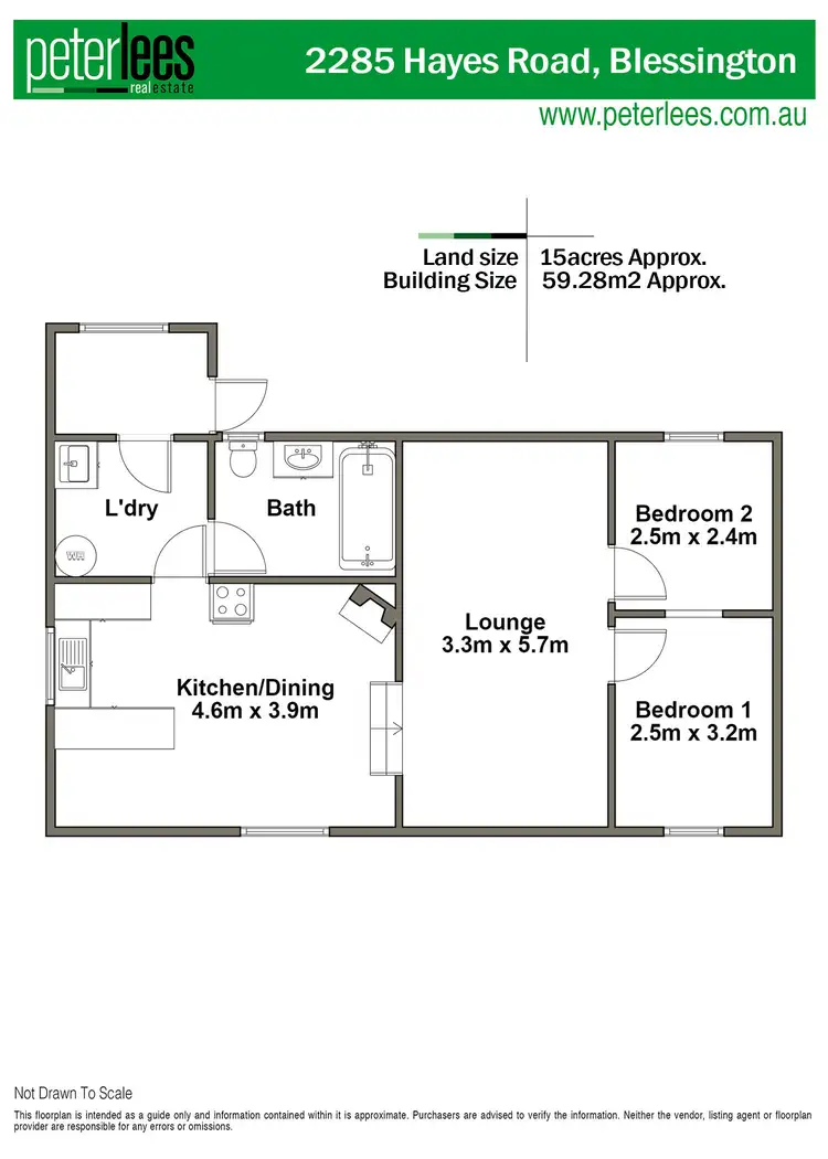 Floorplan of Homely house listing, 2285 Hayes Road, Blessington TAS 7212