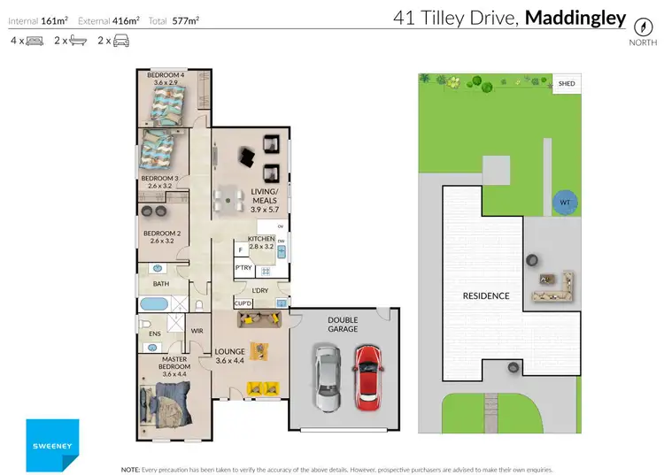 Floorplan of Homely house listing, 41 Tilley Drive, Maddingley VIC 3340