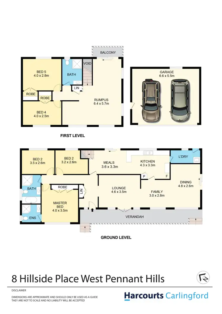 Floorplan of Homely house listing, 8 Hillside Place, West Pennant Hills NSW 2125