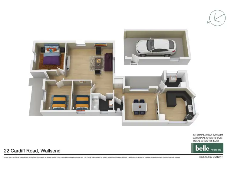 Floorplan of Homely house listing, 22 Cardiff Road, Wallsend NSW 2287