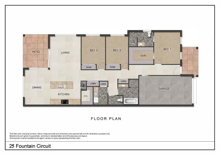 Floorplan of Homely house listing, 25 Fountain Circuit, Dubbo NSW 2830