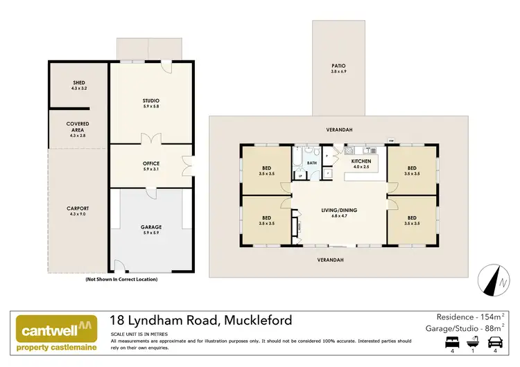 Floorplan of Homely house listing, 18 Lyndham Road, Muckleford VIC 3451