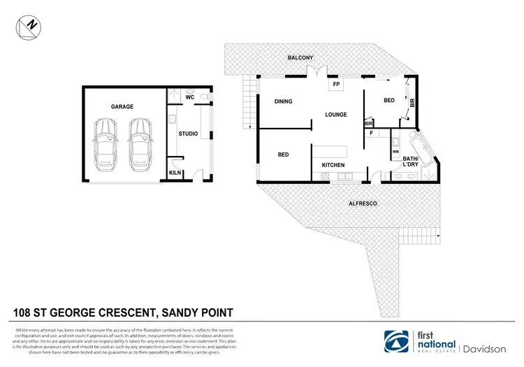 Floorplan of Homely house listing, 108 St George Crescent, Sandy Point NSW 2172