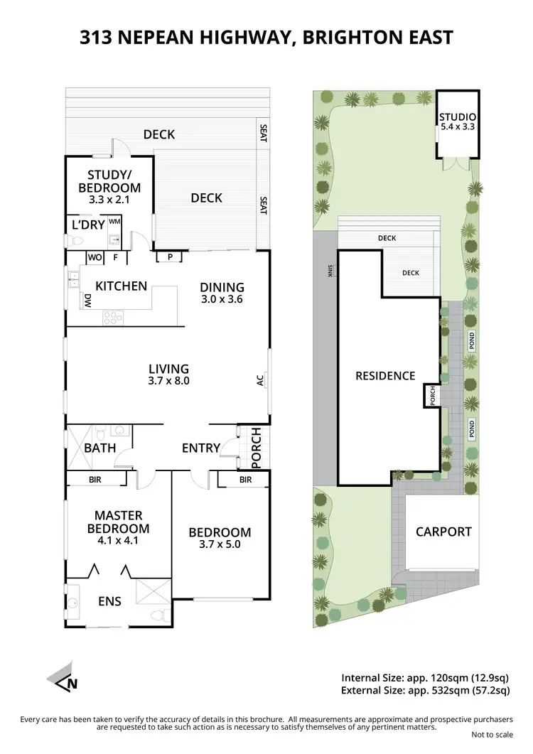 Floorplan of Homely house listing, 313 Nepean Highway, Brighton East VIC 3187