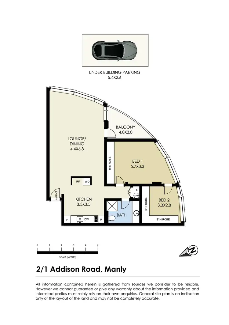 Floorplan of Homely apartment listing, 2/1 Addison Road, Manly NSW 2095