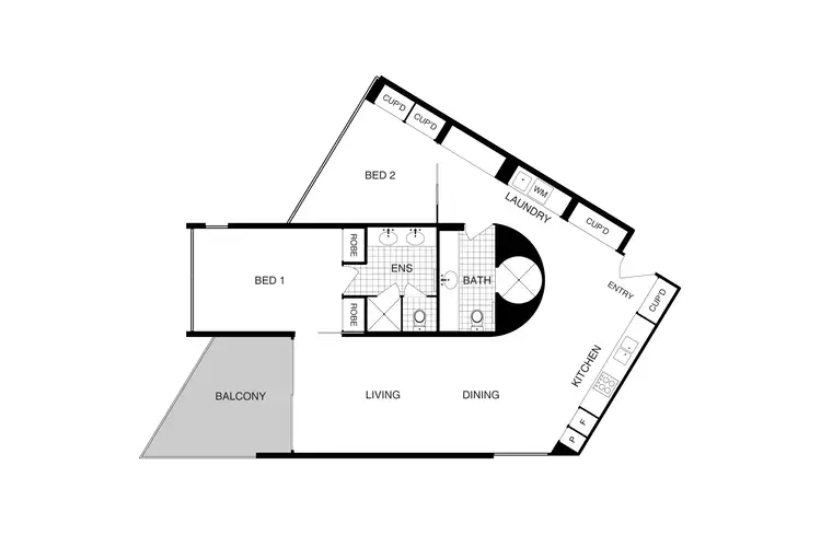 Floorplan of Homely apartment listing, 6/19 Eastlake Parade, Kingston ACT 2604