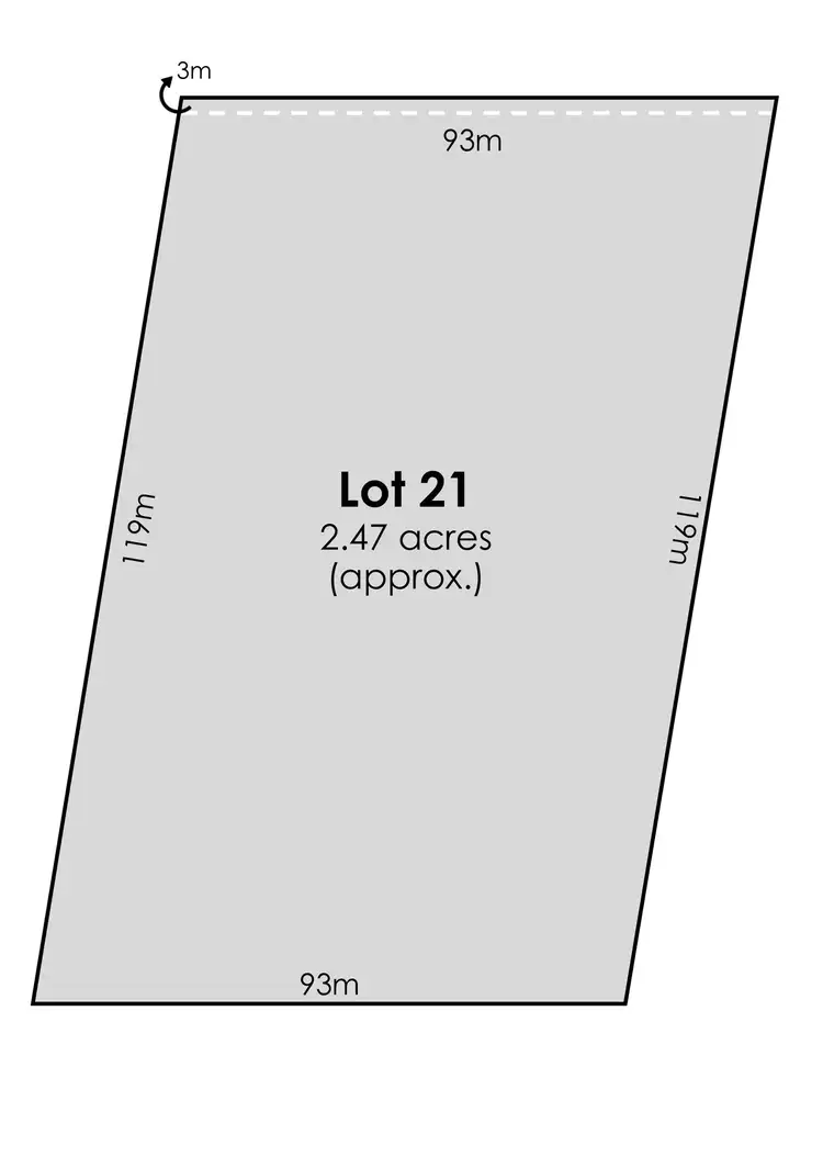 Floorplan of Homely land listing, LOT 21 Cemetery Road, Callington SA 5254