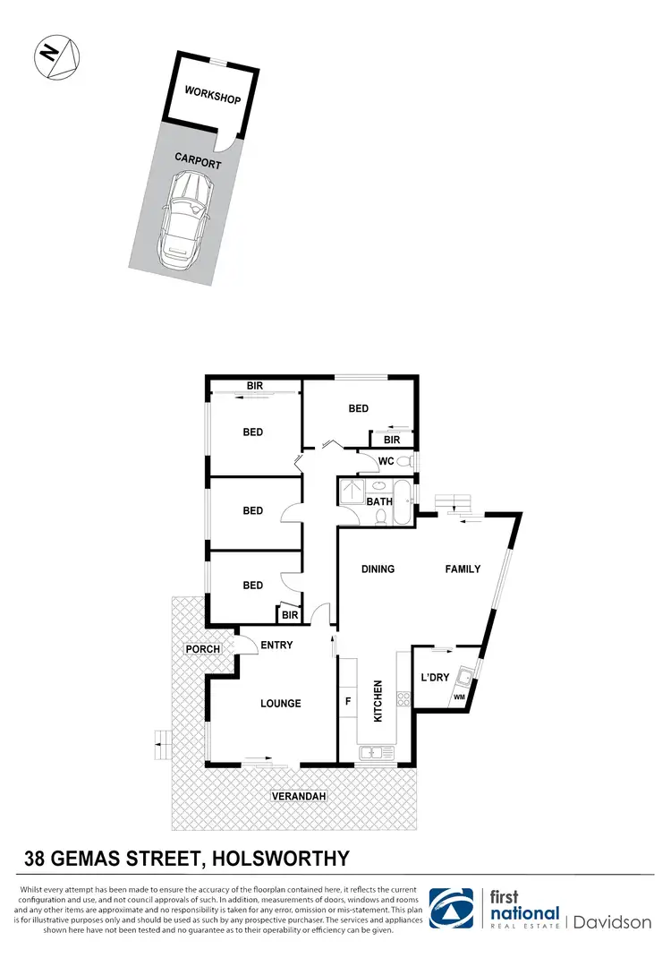 Floorplan of Homely house listing, 38 Gemas Street, Holsworthy NSW 2173