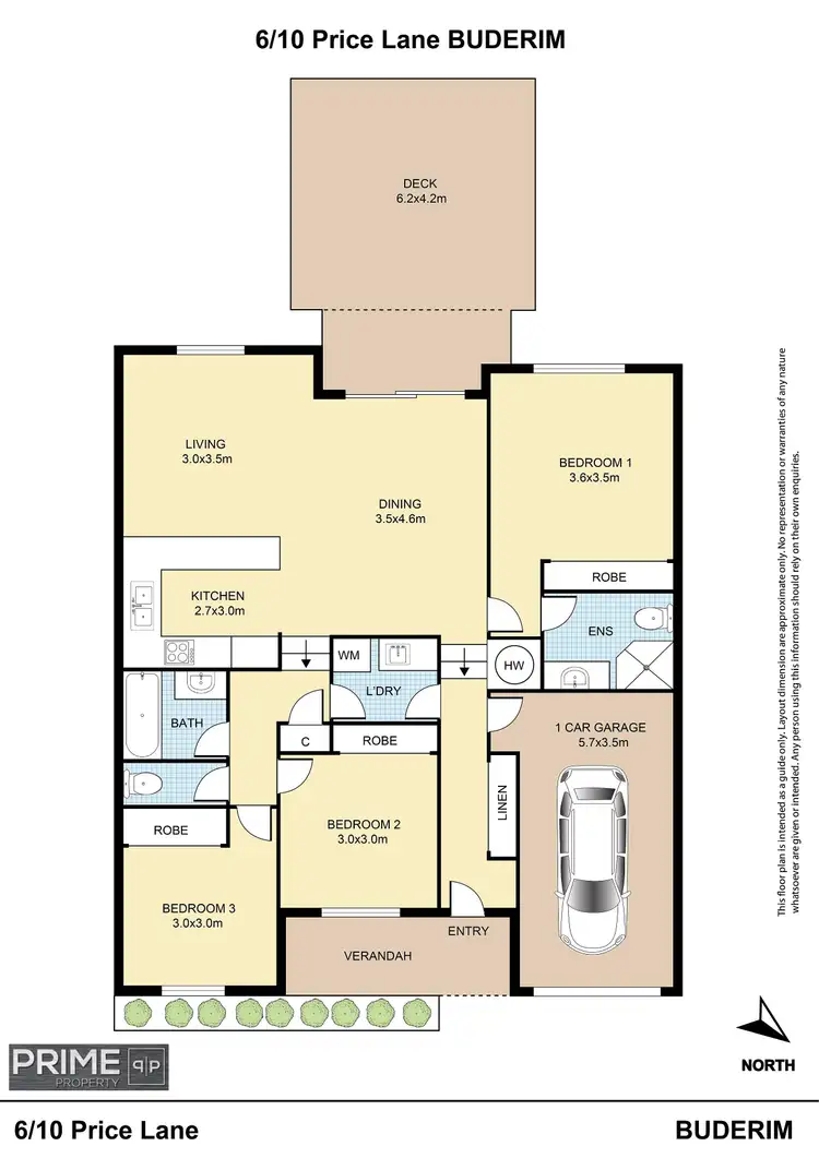 Floorplan of Homely unit listing, 6/10 Price Lane, Buderim QLD 4556