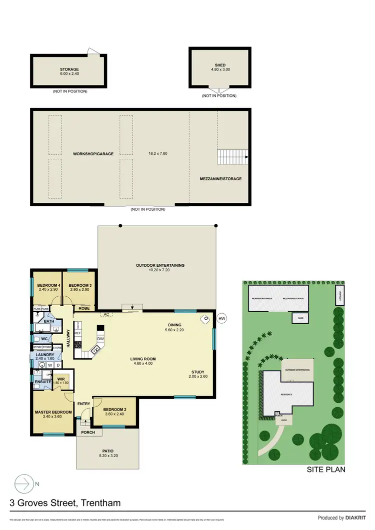 Floorplan of Homely house listing, 3 Groves Street, Trentham VIC 3458