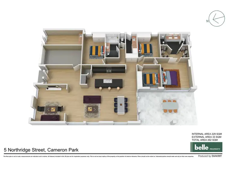 Floorplan of Homely house listing, 5 Northridge Drive, Cameron Park NSW 2285
