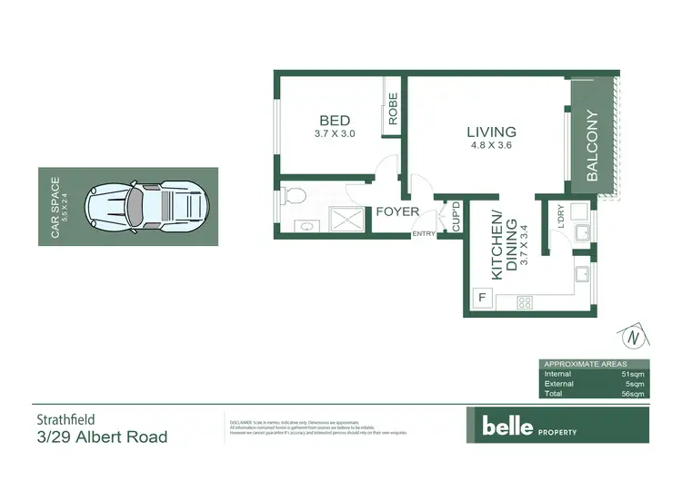 Floorplan of Homely apartment listing, 3/29-31 Albert Road, Strathfield NSW 2135