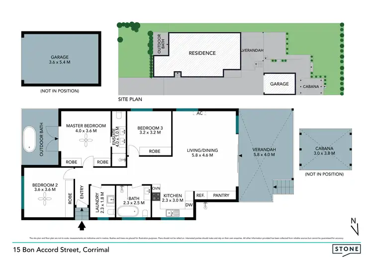 Floorplan of Homely house listing, 15 Bon Accord Street, Corrimal NSW 2518