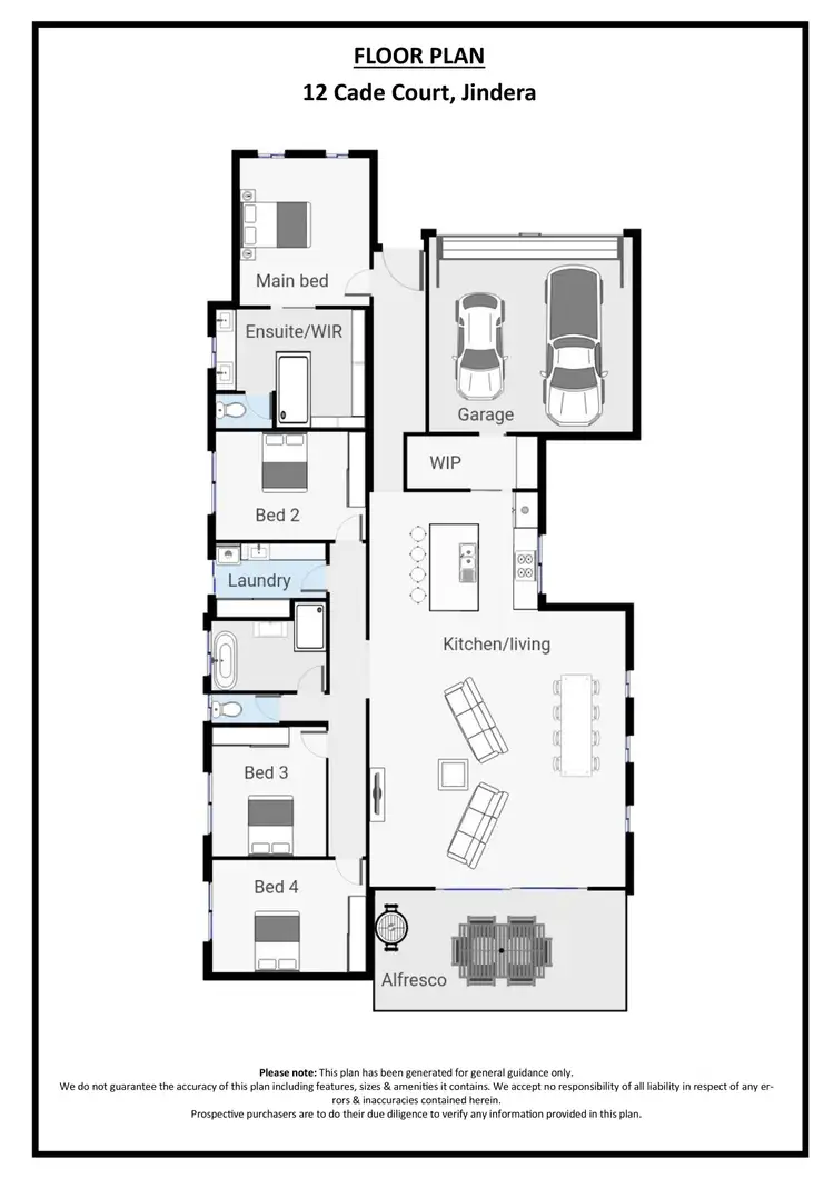 Floorplan of Homely house listing, 12 Cade Court, Jindera NSW 2642