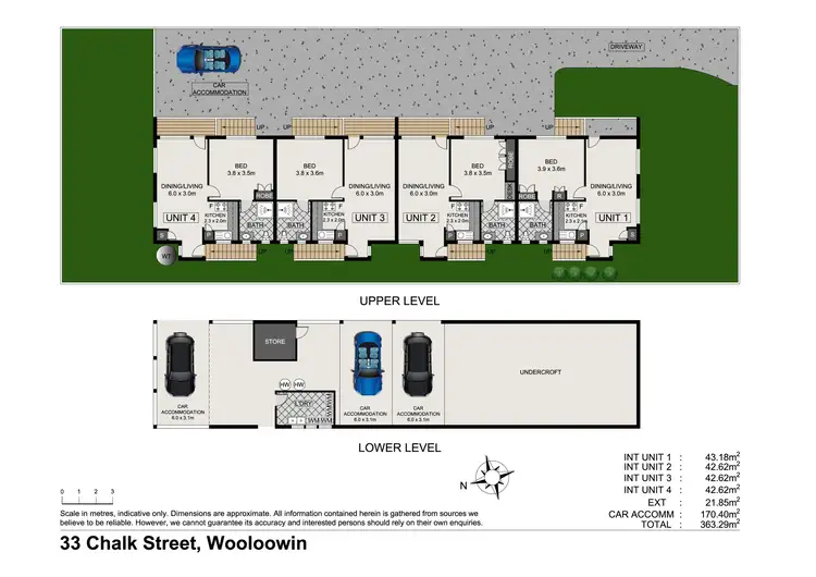 Floorplan of Homely block of units listing, 33 Chalk Street, Wooloowin QLD 4030