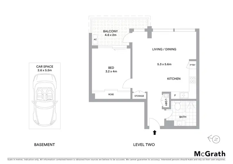 Floorplan of Homely unit listing, 202/61 Miranda Road, Miranda NSW 2228