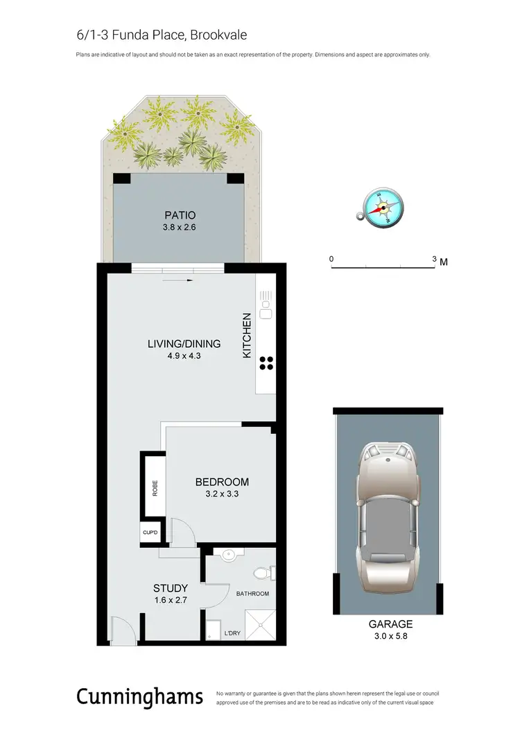 Floorplan of Homely studio listing, 6/1-3 Funda Place, Brookvale NSW 2100