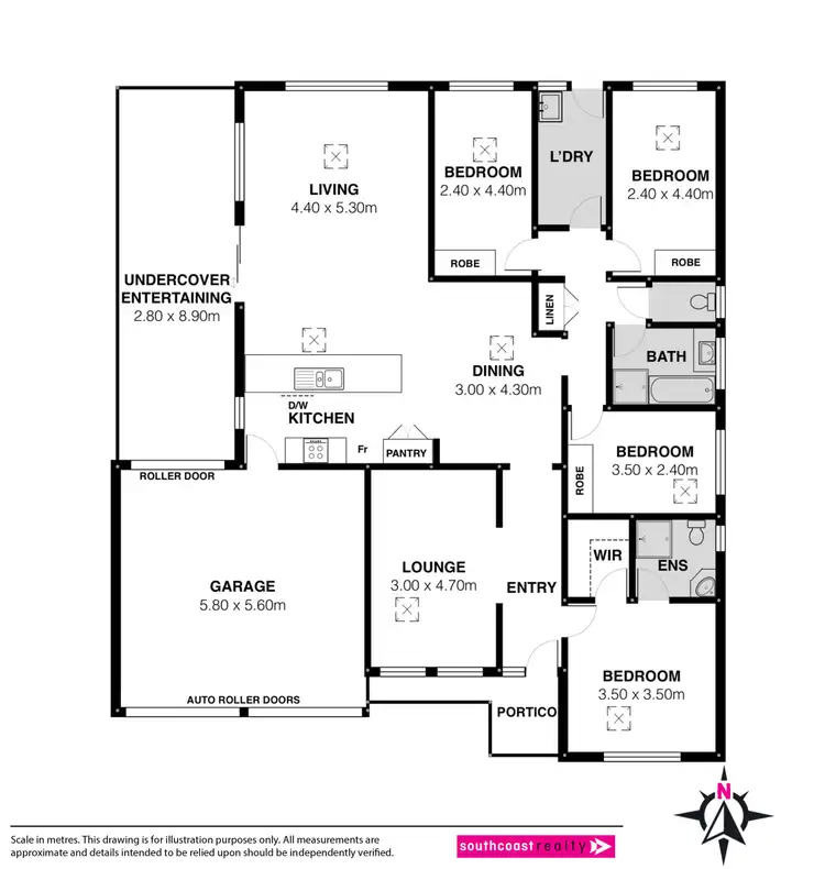 Floorplan of Homely house listing, 14 Beaumont Court, Mount Compass SA 5210