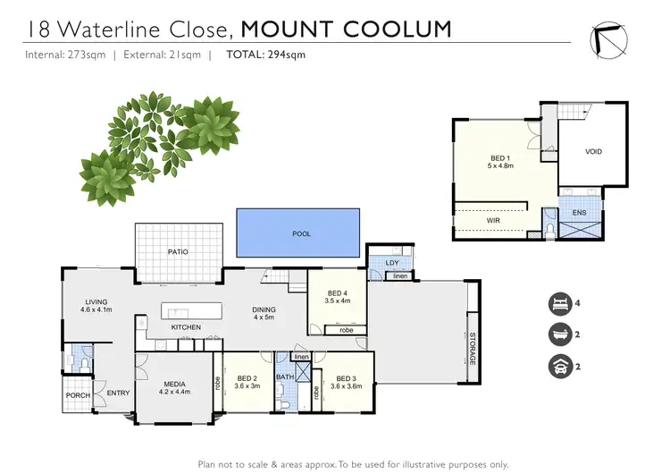 Floorplan of Homely house listing, 18 Waterline Close, Mount Coolum QLD 4573