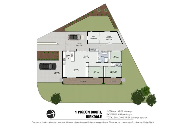 Floorplan of Homely house listing, 1 Pigeon Court, Birkdale QLD 4159