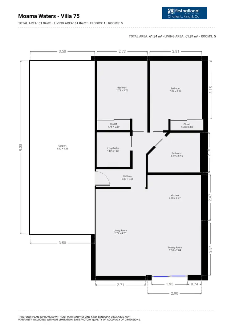 Floorplan of Homely villa listing, 75/96 Old Barmah Road, Moama NSW 2731