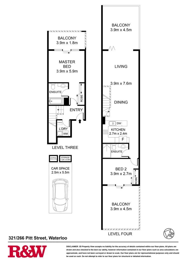 Floorplan of Homely apartment listing, 321/266 Pitt Street, Waterloo NSW 2017