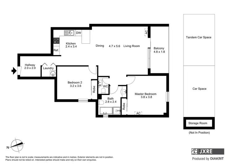 Floorplan of Homely apartment listing, 1/3 Rusden Place, Notting Hill VIC 3168