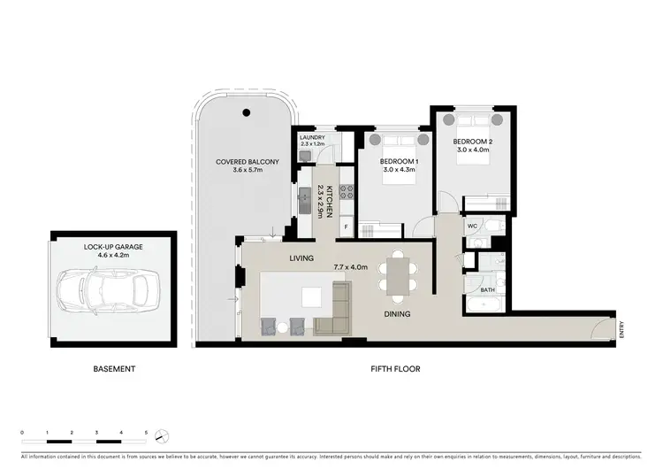 Floorplan of Homely apartment listing, 33/1 Gray Street, Sutherland NSW 2232