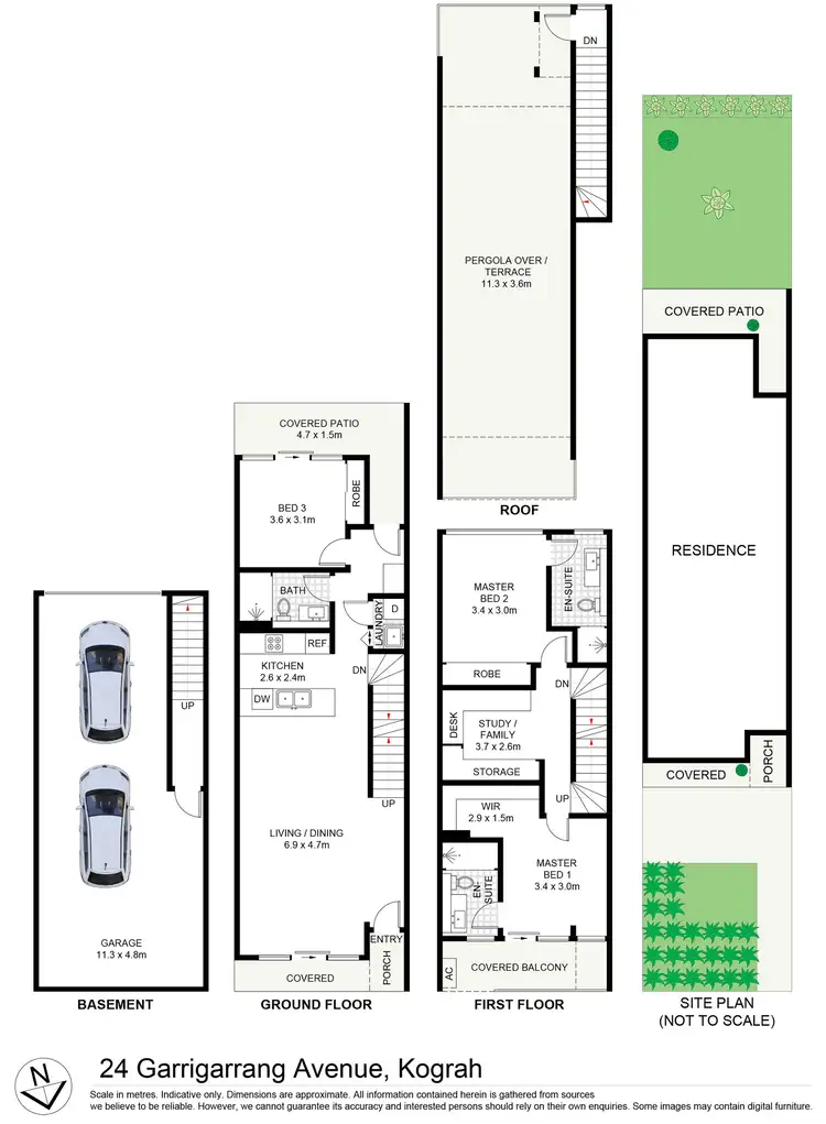 Floorplan of Homely townhouse listing, 24 Garrigarrang Avenue, Kogarah NSW 2217