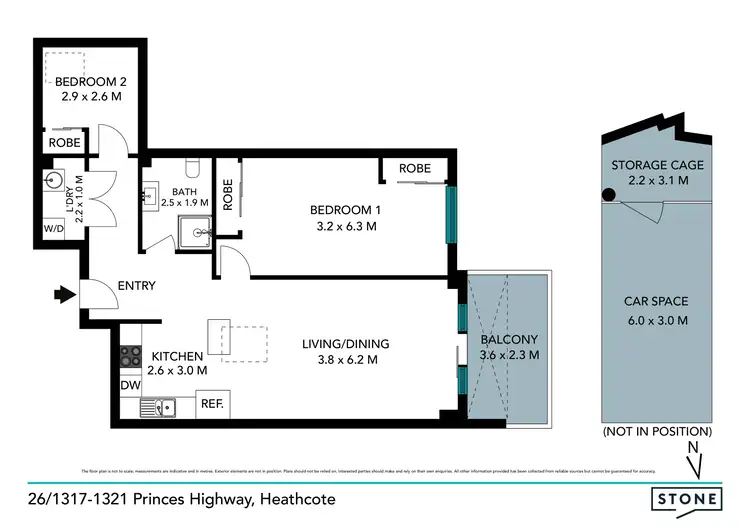 Floorplan of Homely unit listing, 26/1317-1321 Princes Highway, Heathcote NSW 2233