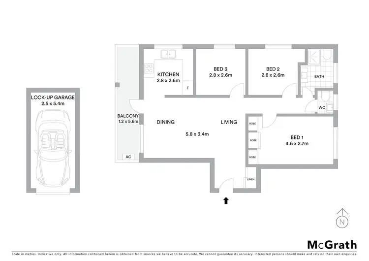 Floorplan of Homely apartment listing, 3/314 King Street, Mascot NSW 2020
