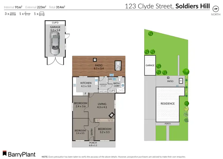 Floorplan of Homely house listing, 123 Clyde Street, Soldiers Hill VIC 3350