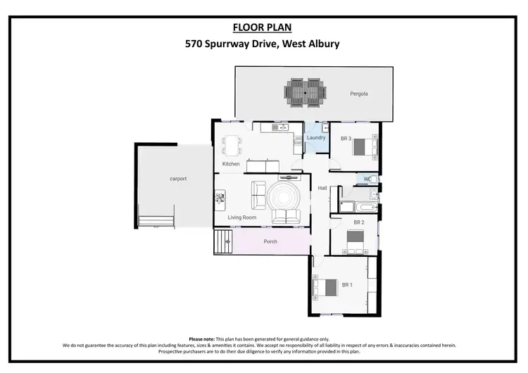 Floorplan of Homely house listing, 570 Spurrway Drive, West Albury NSW 2640
