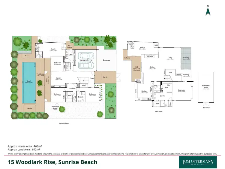 Floorplan of Homely house listing, 15 Woodlark Rise, Sunrise Beach QLD 4567
