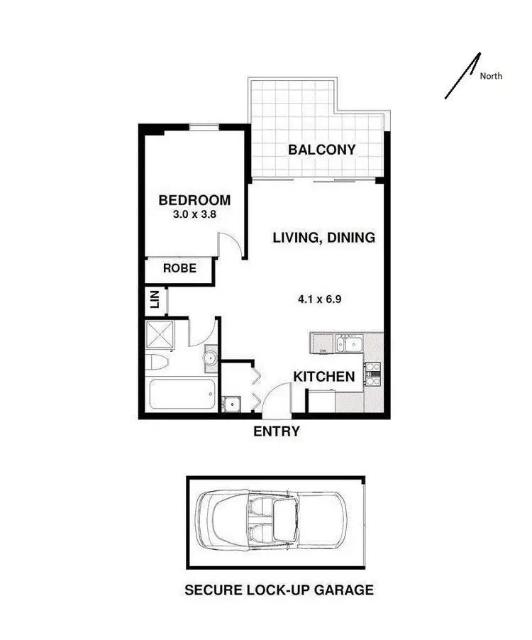 Floorplan of Homely apartment listing, 219/4 Bechert Road, Chiswick NSW 2046