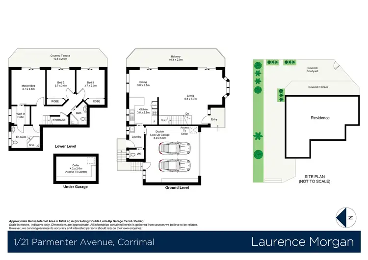 Floorplan of Homely townhouse listing, 1/21 Parmenter Avenue, Corrimal NSW 2518