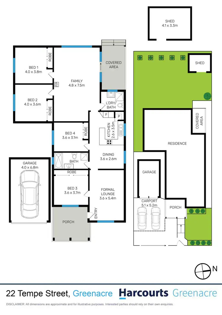 Floorplan of Homely house listing, 22 Tempe Street, Greenacre NSW 2190