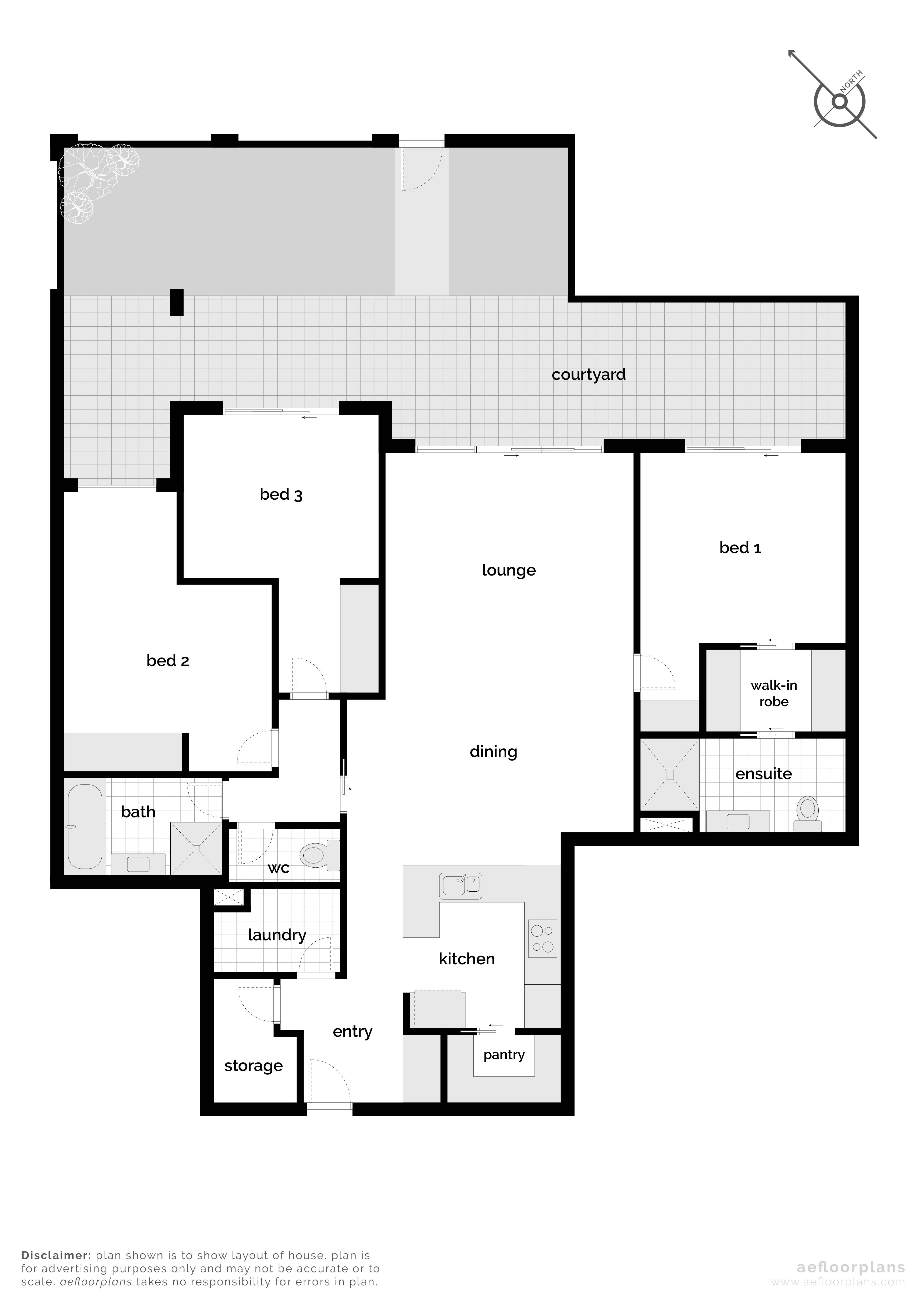Floorplan of Homely apartment listing, 77/1 Dunphy Street, Wright ACT 2611