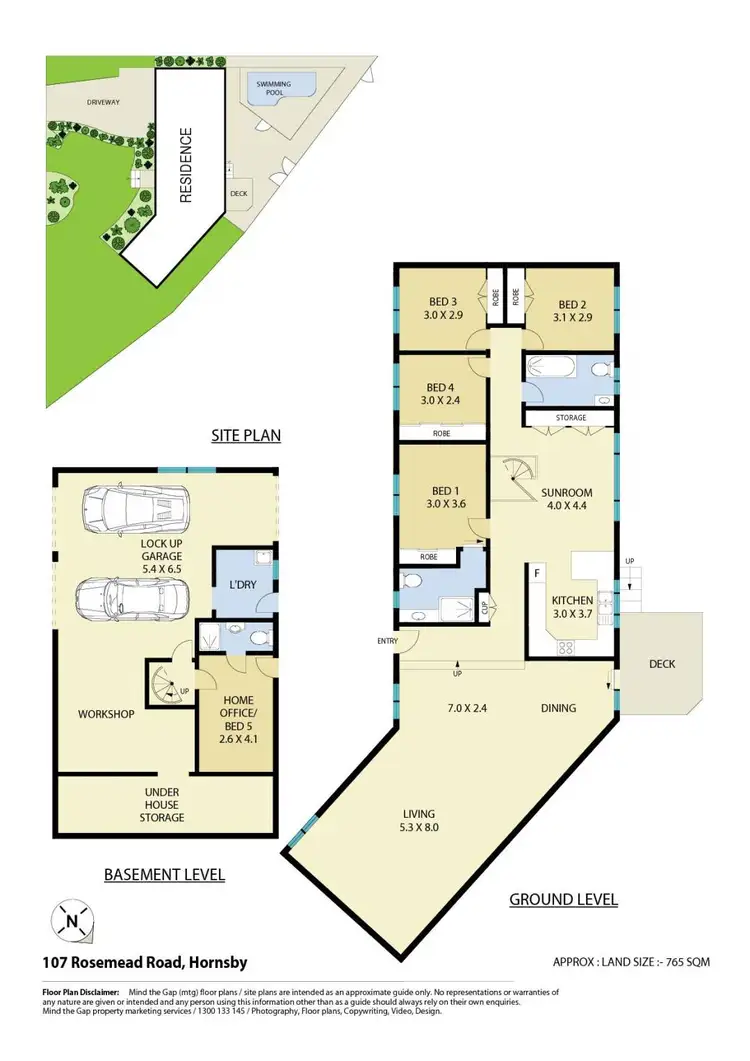 Floorplan of Homely house listing, 107 Rosemead Road, Hornsby NSW 2077