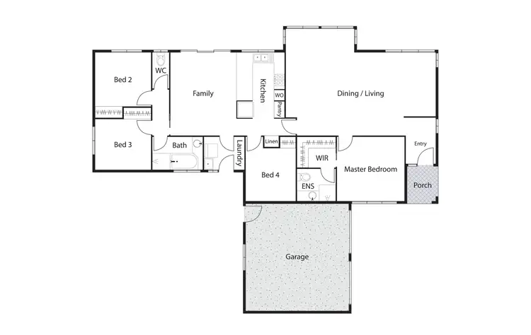 Floorplan of Homely house listing, 10 Fred Lane Crescent, Gordon ACT 2906