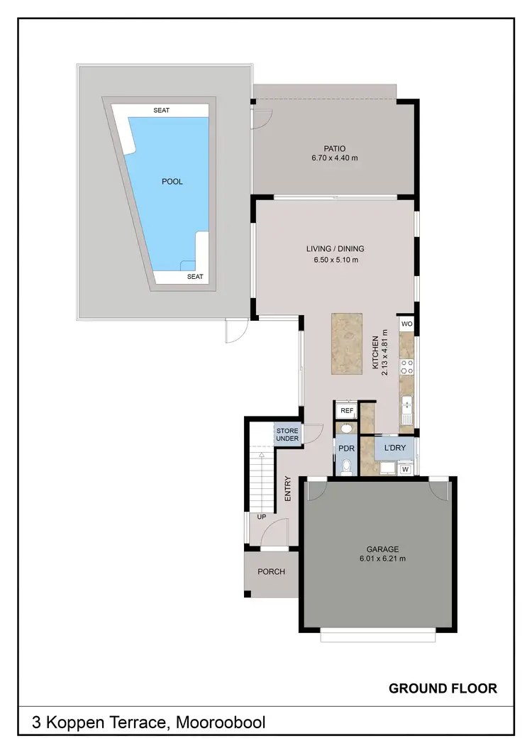 Floorplan of Homely house listing, 3 Koppen Terrace, Mooroobool QLD 4870