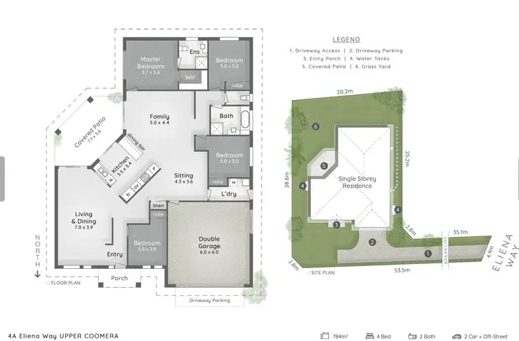 Floorplan of Homely house listing, 4A Eliena Way, Upper Coomera QLD 4209