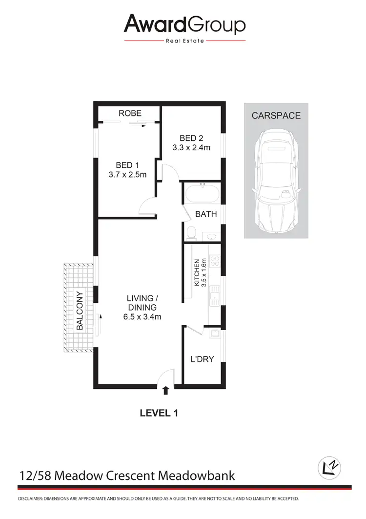 Floorplan of Homely unit listing, 12/58 Meadow Crescent, Meadowbank NSW 2114