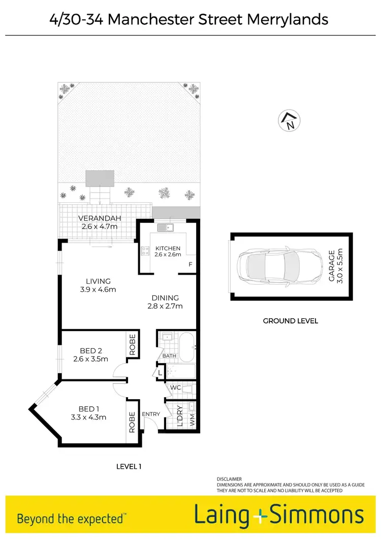 Floorplan of Homely apartment listing, 4/30-34 Manchester Street, Merrylands NSW 2160