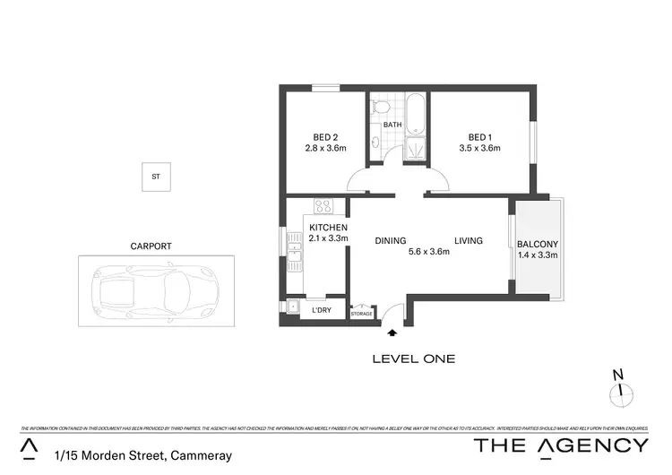 Floorplan of Homely apartment listing, 1/15 Morden Street, Cammeray NSW 2062